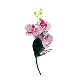 Hojas Artificiales Decorativas Orquídeas Dobles