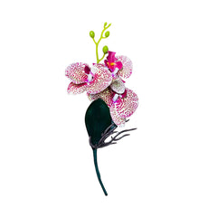 Hojas Artificiales Decorativas Orquídeas Dobles