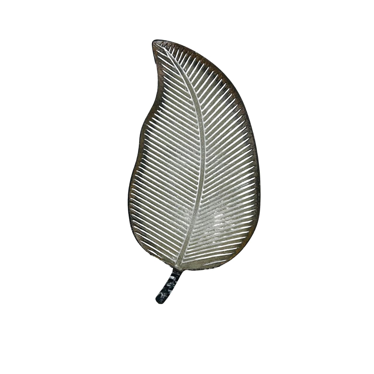 Bandeja decorativa en forma de hoja de madera 33×18 cm – Lala Home