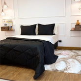 Plumón Negro Funda Acolchada Lala Home