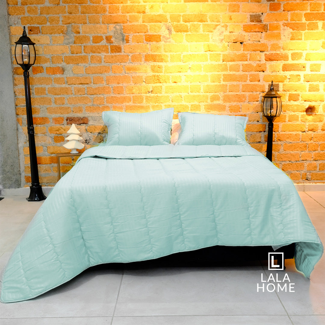 Plumón Verde Sage Funda Acolchada Lala Home