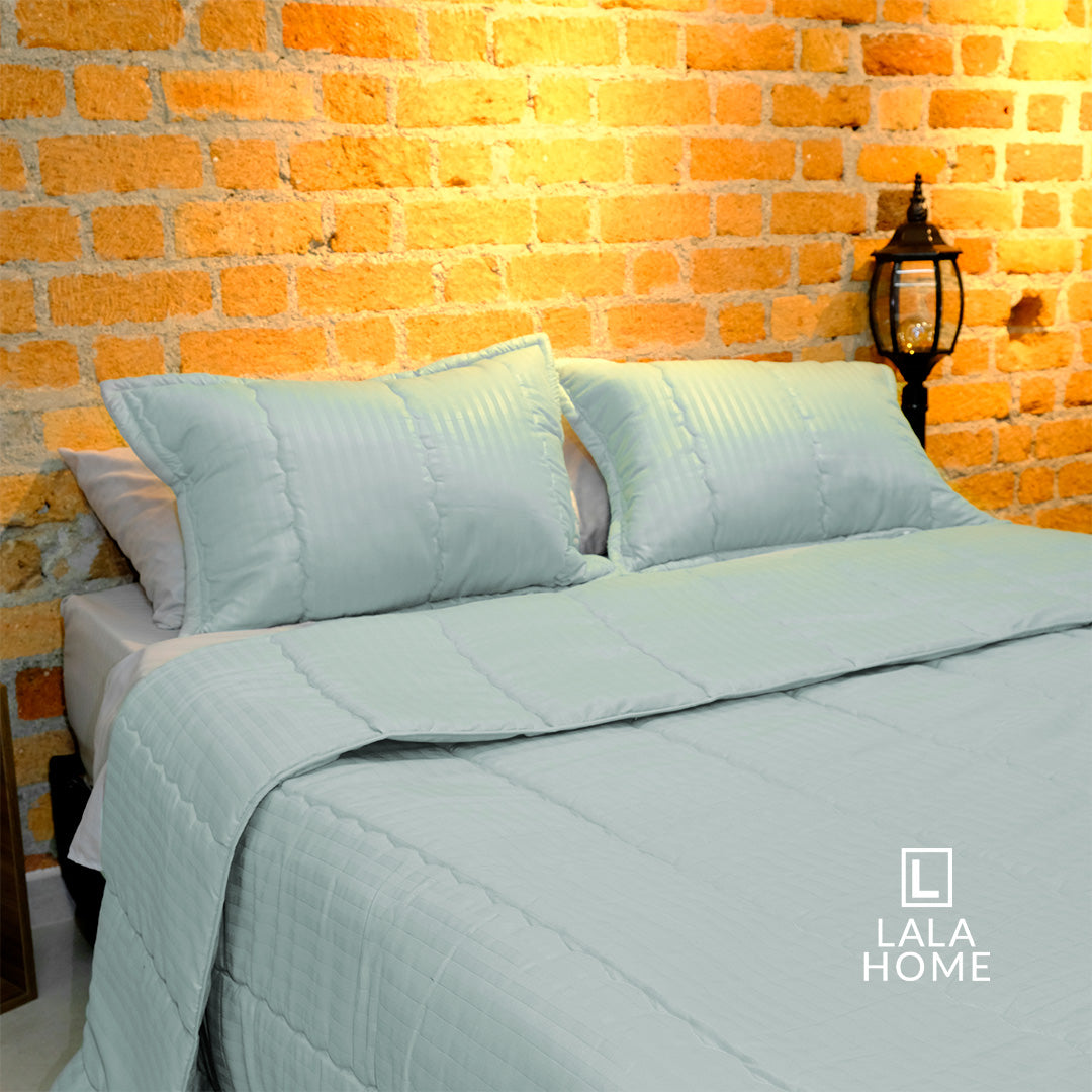 Plumón Verde Sage Funda Acolchada Lala Home