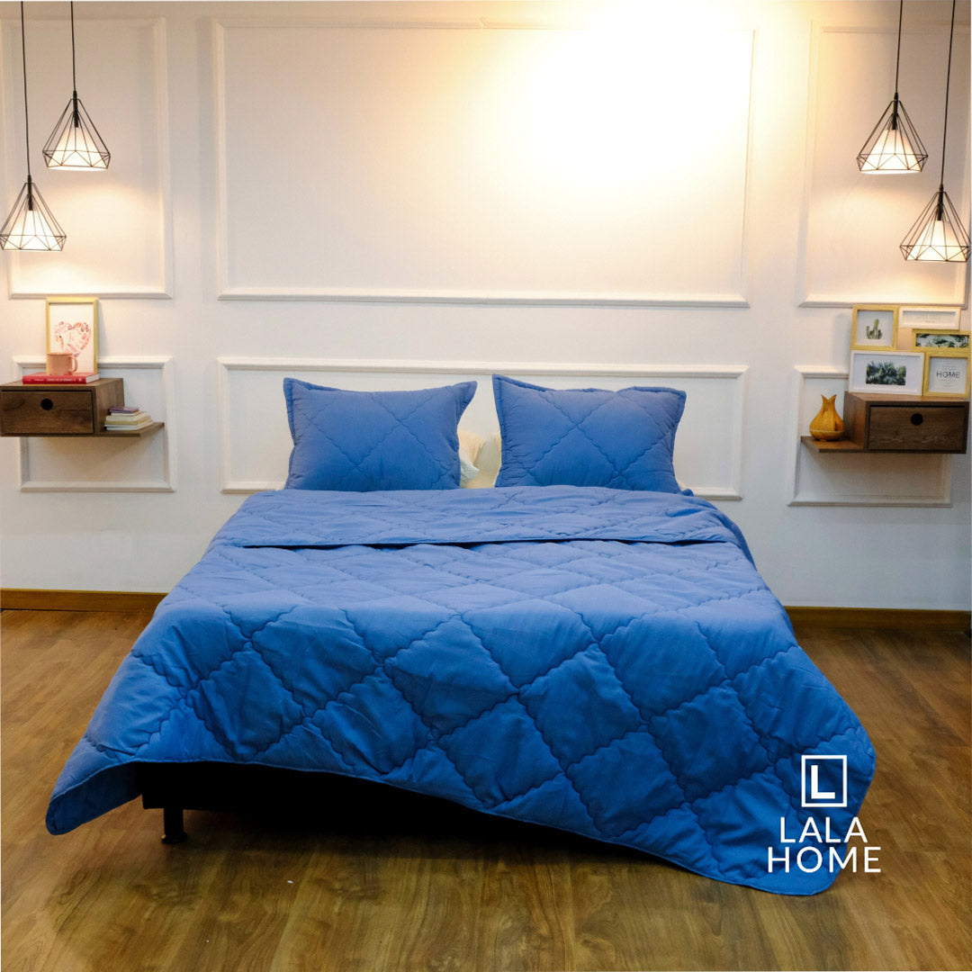 Plumón Azul Índigo Funda Acolchada Lala Home