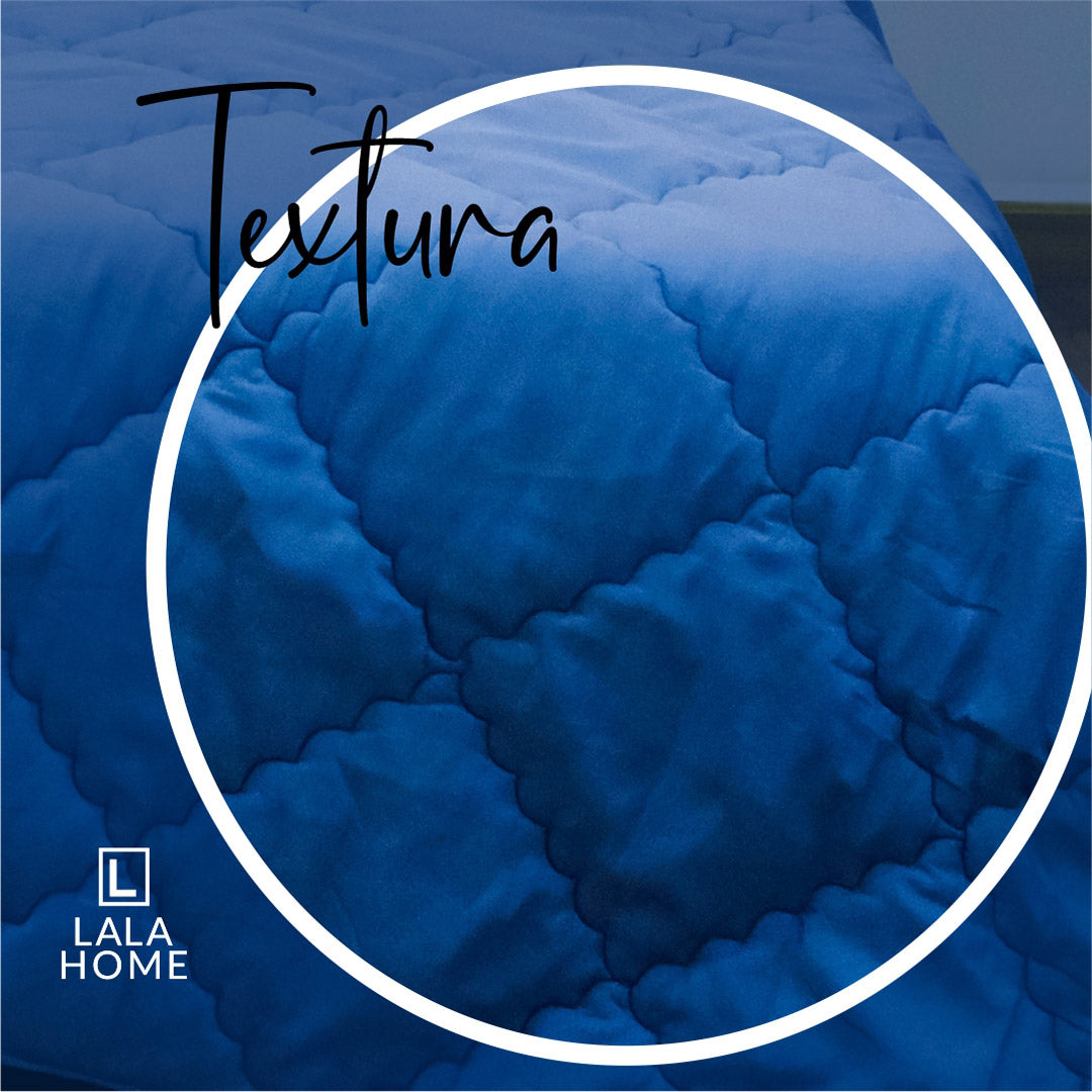 Plumón Azul Índigo Funda Acolchada Lala Home
