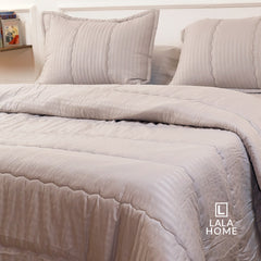 Plumón Gris Plata Funda Acolchada Lala Home