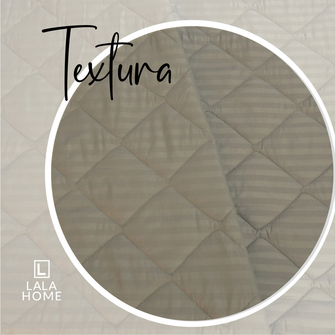 Plumón Gris Oscuro Funda Acolchada Lala Home