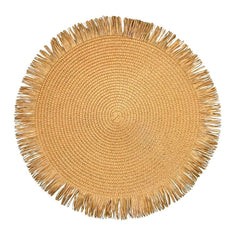 Individual Redondo 38cm Tejido Natural