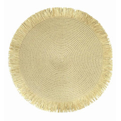 Individual Redondo 38cm Tejido Natural