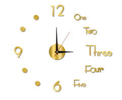 Reloj De Pared 3D 70-95cm