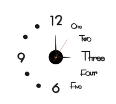 Reloj De Pared 3D 70-95cm