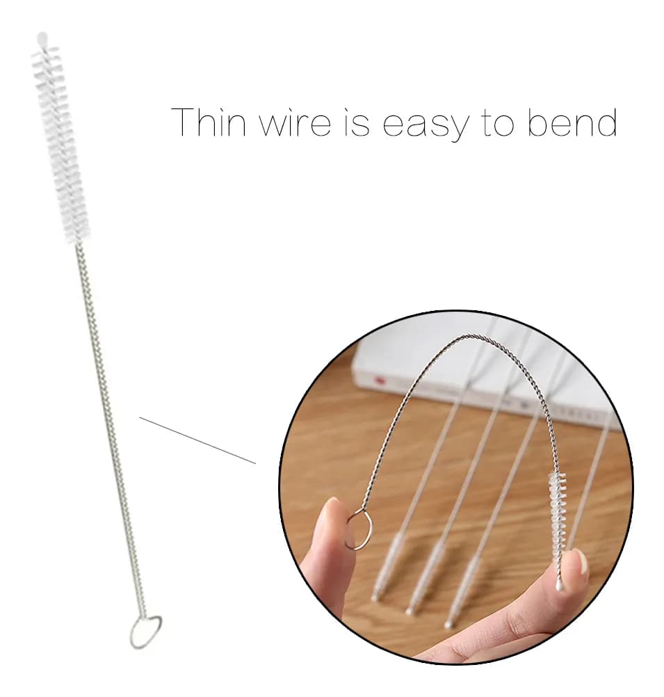 Escobilla de limpieza ecológica para pajillas metálicas