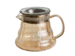 Jarra para café de vidrio naranja con capacidad de 360 ml
