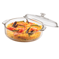 Cacerola En Vidrio Multipropósito Con Tapa 3Lt