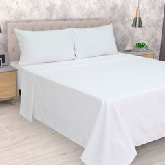 Juego de Sábana Sencilla 1.00mt Natural Hometex