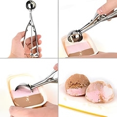 Cuchara Para Helado En Acero Inoxidable 21cm