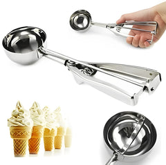 Cuchara Para Helado En Acero Inoxidable 21cm