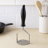 Machacador De Papa Acero Inoxidable Con Mango De Madera | Lala Home