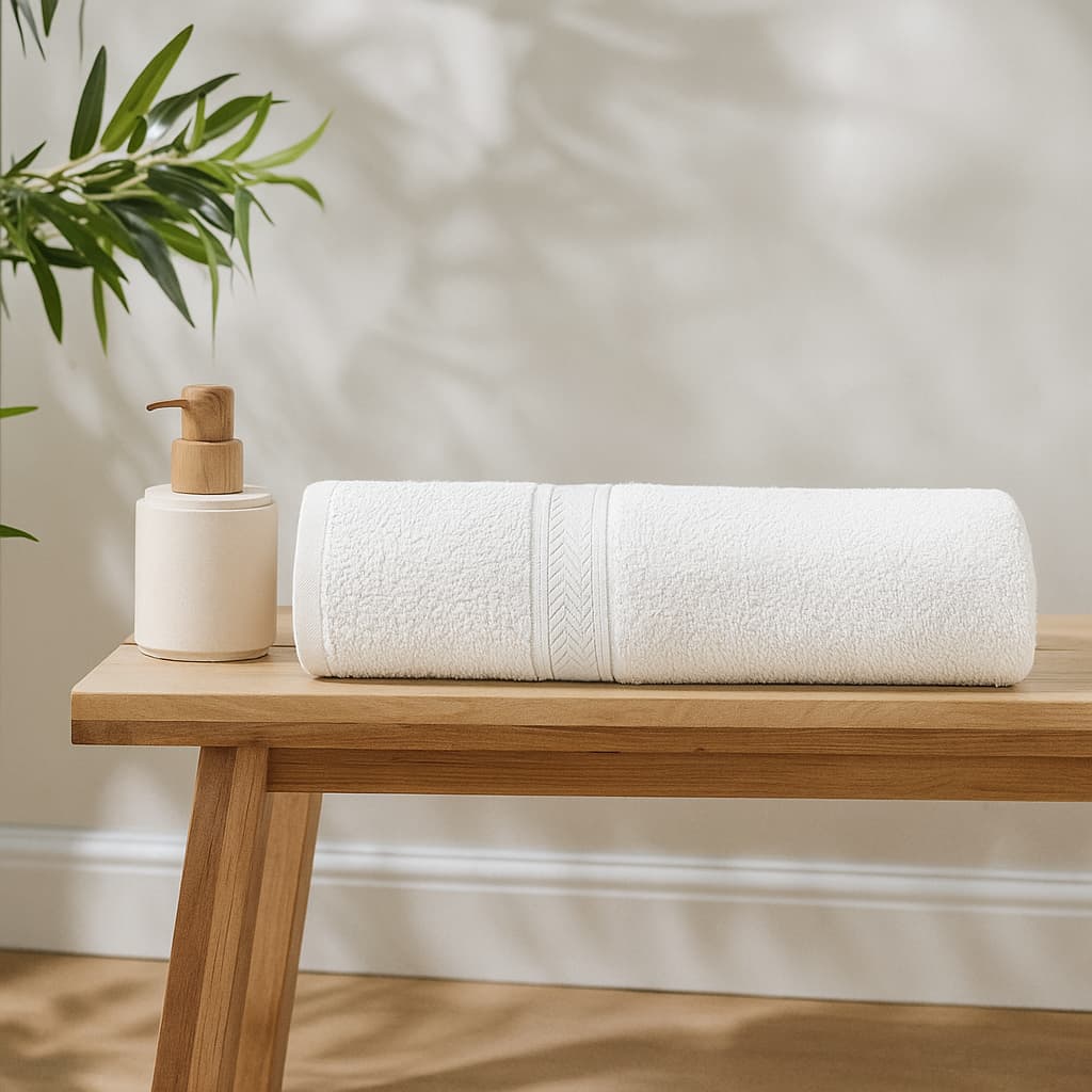 Toalla Cannon blanca 70×137 cm de algodón absorbente