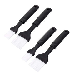 Set x4 Brochas Para Cocina Con Mango Negro