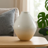 Florero decorativo rombo cerámica brillante Tierra Viva