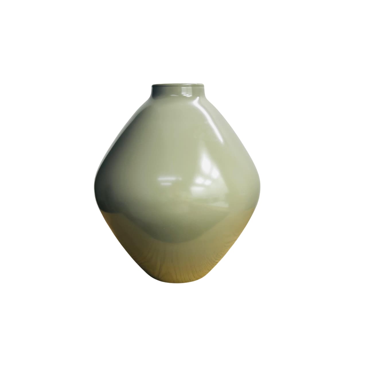 Florero decorativo rombo cerámica brillante Tierra Viva