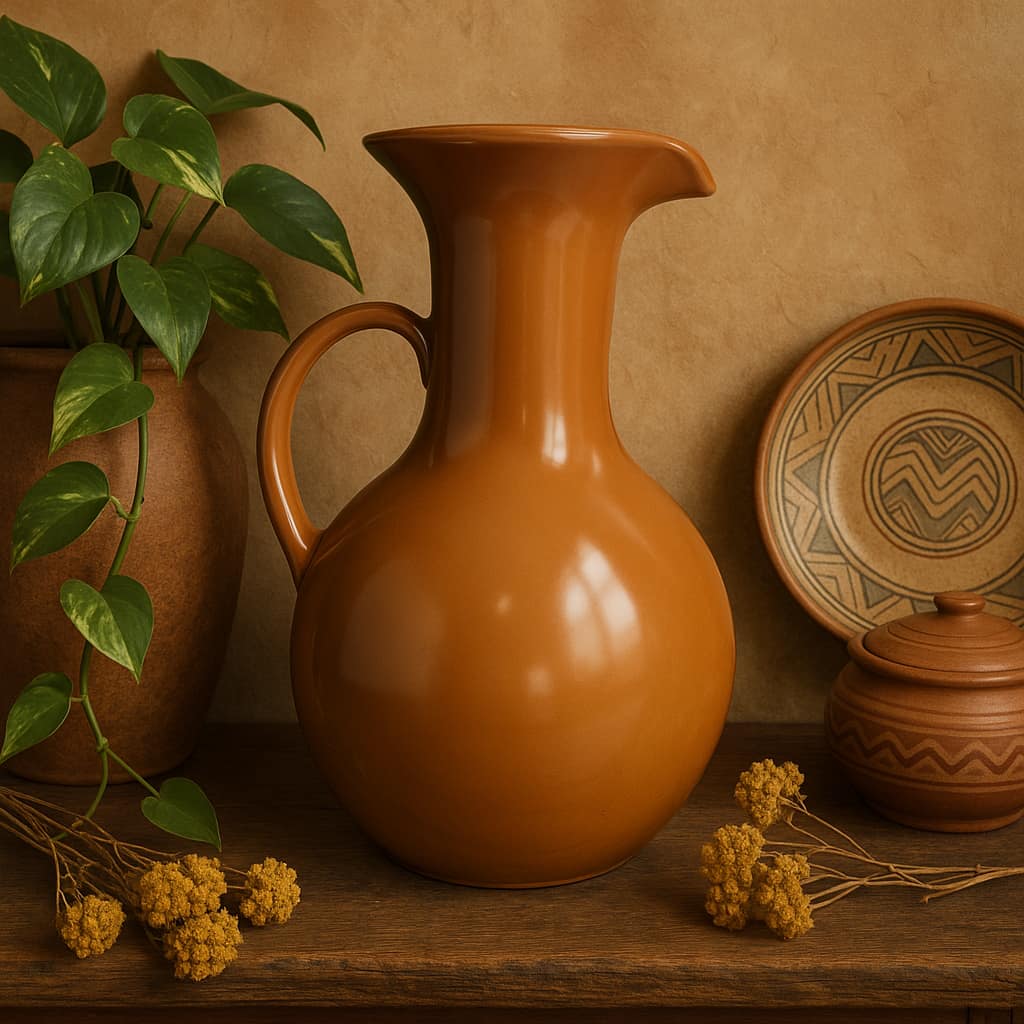 Jarrón Ánfora Persa Tierra Viva 12x30x12 cm | Lala Home Colombia