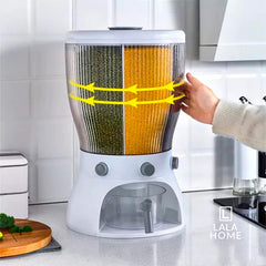 Dispensador Giratorio Para Granos Verde Oscuro 10 Litros