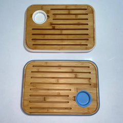 Tabla Para Tajar Pan Con Salsera En Bambú Tessie & Jessie