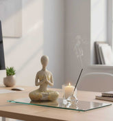 Figura Decorativa Mujer En Posición De Meditación 9×4.5×12cm