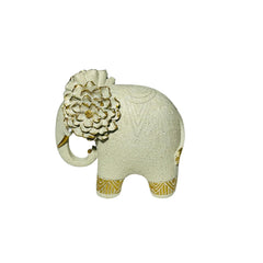 Figura Decorativa Elefante Con Flor