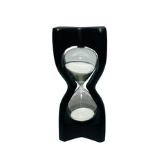 Reloj De Arena Decorativo Con Base Escultórica