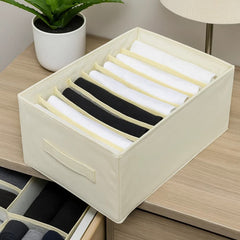 Organizador De Ropa x7 Compartimientos En Tela