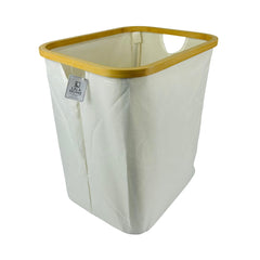 Cesta De Lavandería Cuadrada De Lino Y bambú