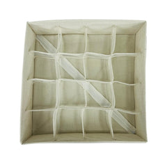 Organizador De Ropa Cuadrado x16 Compartimientos En Tela