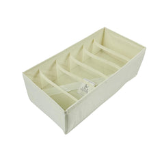 Organizador De Ropa Rectangular x6 Compartimientos En Lino
