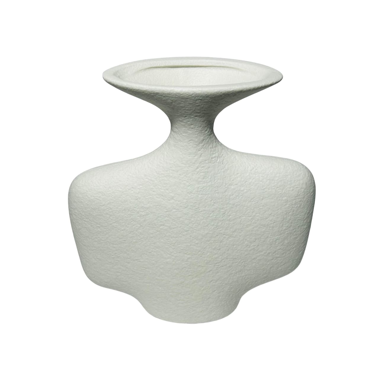 Florero Moderno De Cerámica Blanco