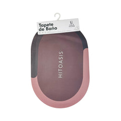 Tapete baño vinotinto ovalado 40×60 cm