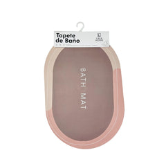 Tapete baño ovalado 40×60 cm rosa