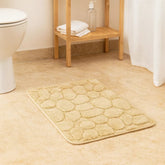 Tapete de baño 40×60 cm con diseño de círculos en relieve