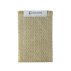 Camino De Mesa Tejido En Mimbre Marrón Estilo Natural Con Flecos