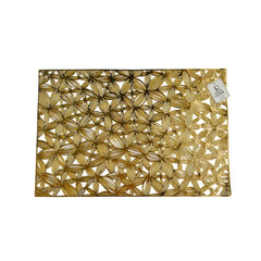 Individual Rectangular 30×45cm PVC Diseño Hoja Entrelazado