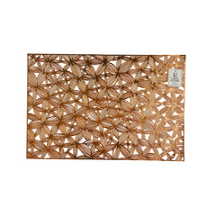 Individual Rectangular 30×45cm PVC Diseño Hoja Entrelazado