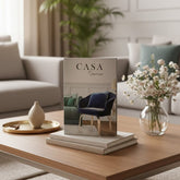 Libro decorativo estilo "Casa" 17x22 cm sobre fondo blanco