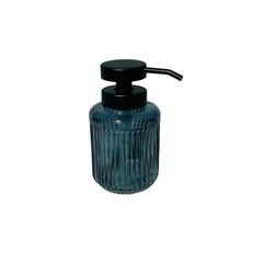 Dispensador De Jabón Diseño Líneas Verticales Azul Oscuro