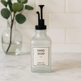 Dispensador De Jabón Diseño Hand Soap Blanco