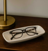 Bandeja Decorativa Blanca 11x32cm Estilo Minimalista