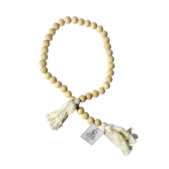 Guirnalda Decorativa Con Borlas y Flecos 90cm Estilo Natural