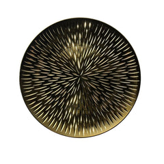 Plato Base 32cm Diseño Destellos Dorado