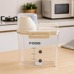 Recipiente Multifuncional 1L Con Tapa Dosificadora Beige