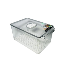 Organizador De Nevera Con Tapa En Acrílico 21 × 32 × 15.5cm